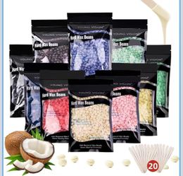 YOUNG VISION - Hard Wax Beads Rosin Free Hair Removal 1000g (2.2lb), Pack of 10 Colorful Hard Wax Beads, Wholesale