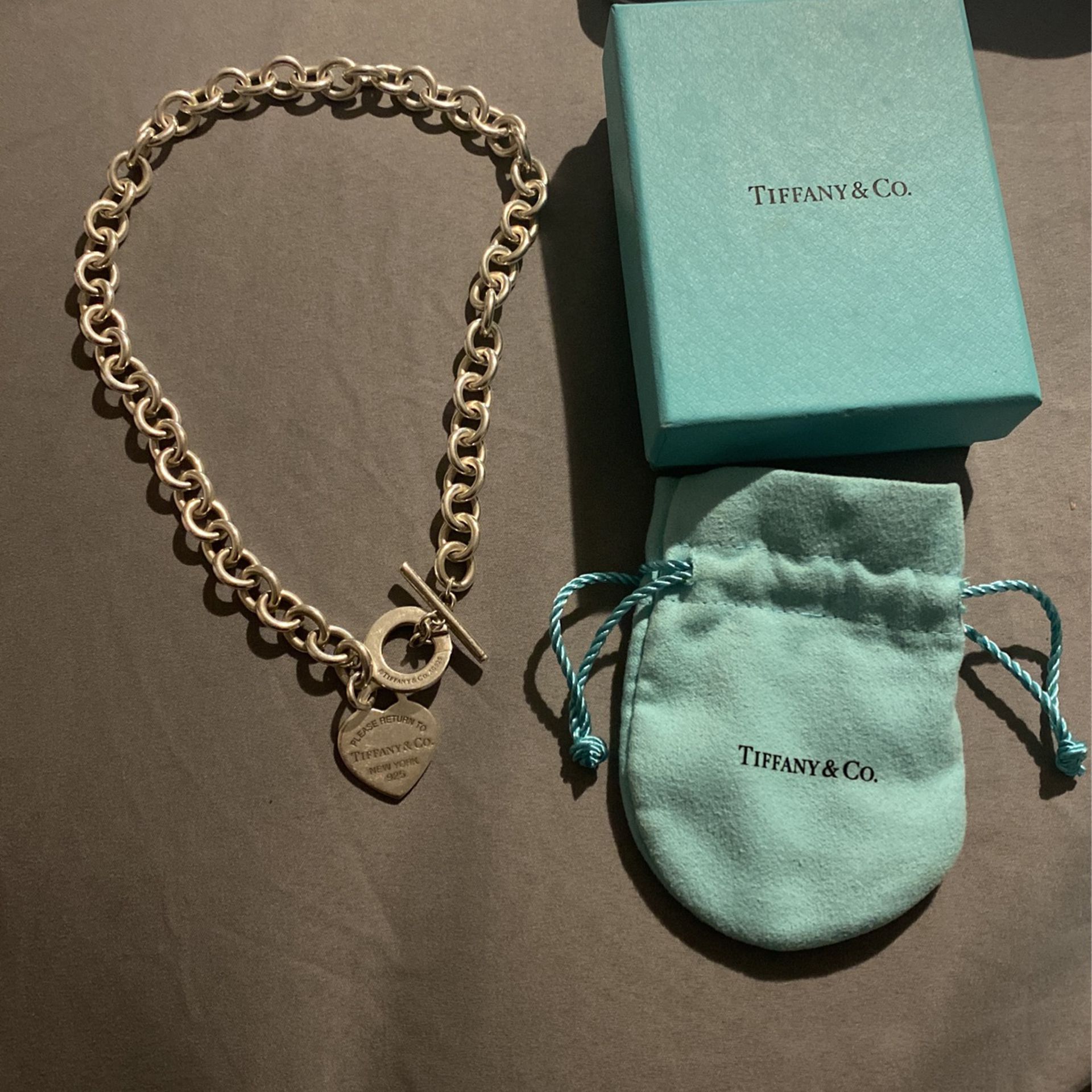 Tiffany &company Heart Toggle Necklace 
