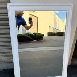 White Frame Mirror