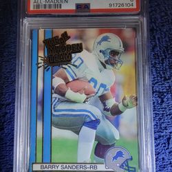 Barry Sanders Psa 8 