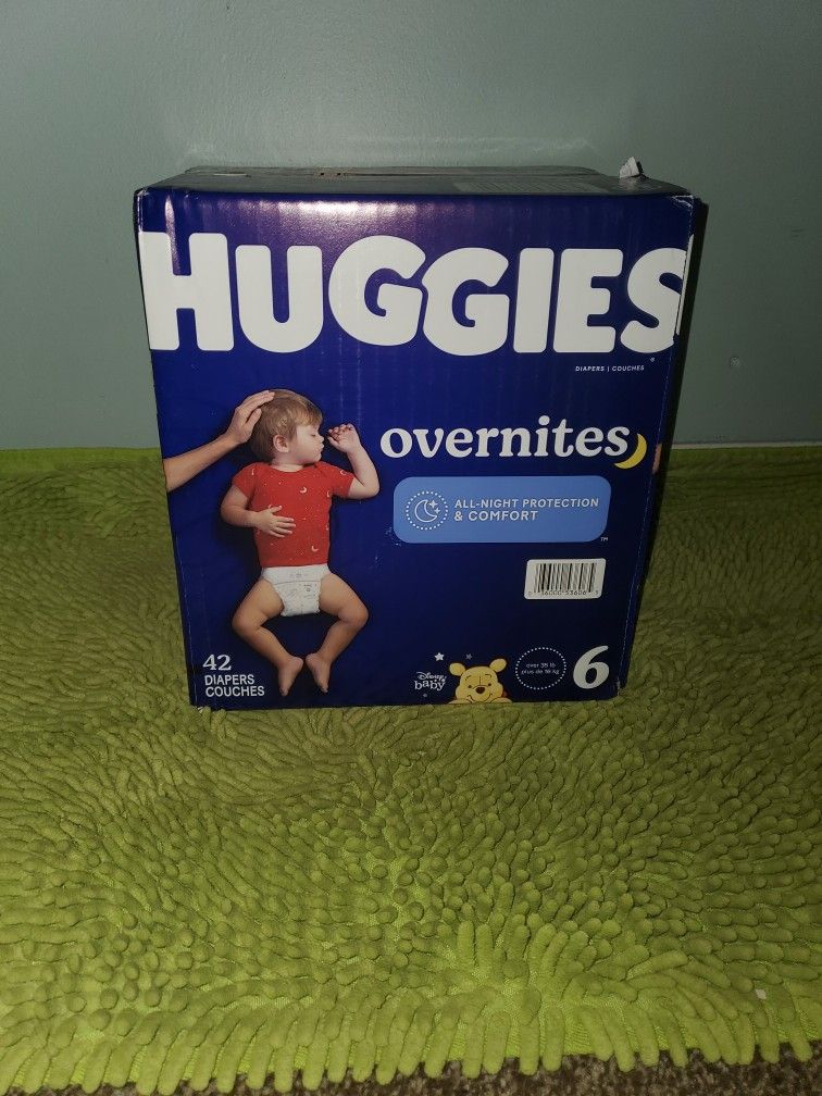 Box 42 Diapers #6 Overnites