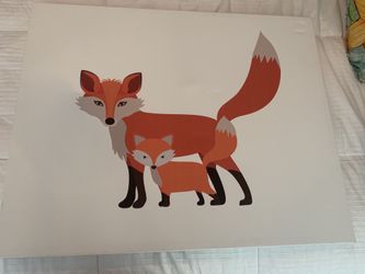 Fox wall decor for boys