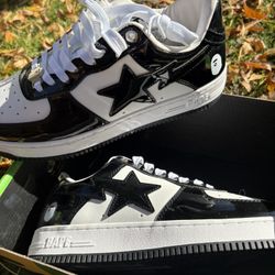 9 bape sta black and white  Men 
