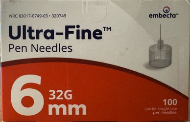 UltraFine Pen Needles 6MM 32G