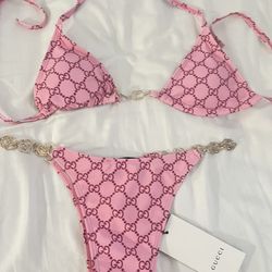 Pink Gucci Bikini Set SIZE SMALL