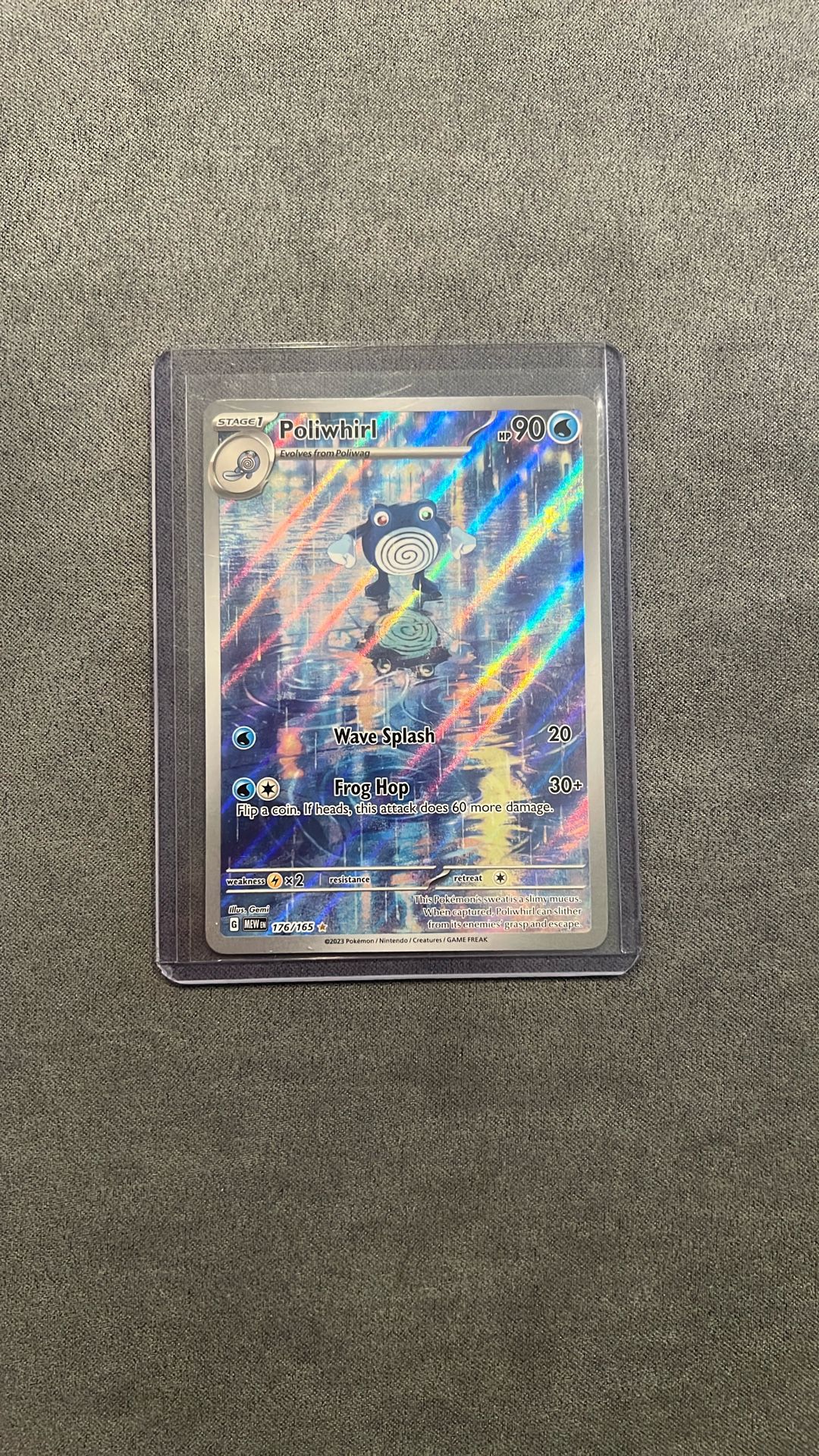 Poliwhirl Full Art Pokemon Card 176/165