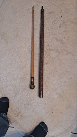 Vintage Walking Stick with Hidden Pool Cue
