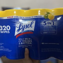 Lysol  wipes 4pack