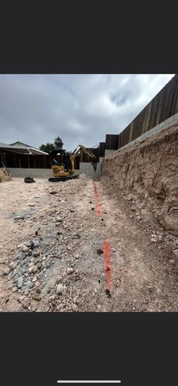 Retaining Wall And Dig Outs 