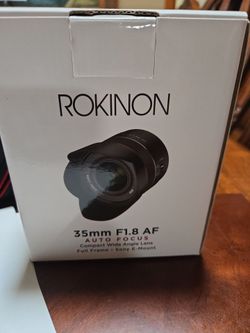 Rokinon 35mn 1.8 FE emount