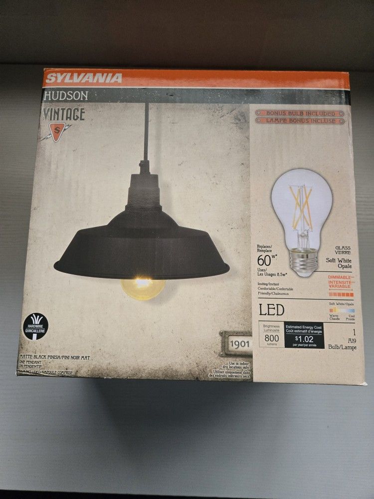 Sylvania Black Mate Kitchen Table Light Pendant