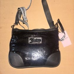 NWT Juicy Black Seguin Crossbody Bag