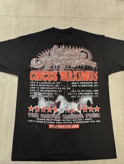 TRAVIS SCOTT TOUR SHIRT/ CIRCUS MAXIMUS - CACTUS JACK 