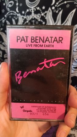 Pat benatar live from Earth cassette tape