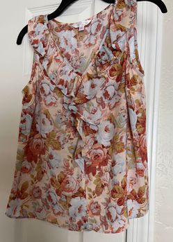 Lauren Conrad Ruffle Sleeveless Blouse! XS