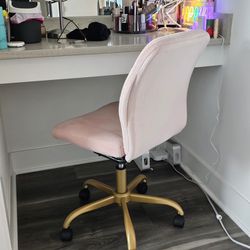 Plush Velvet Office Chair