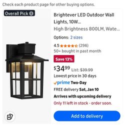 BRIGHTEVER LED outdoor wall light