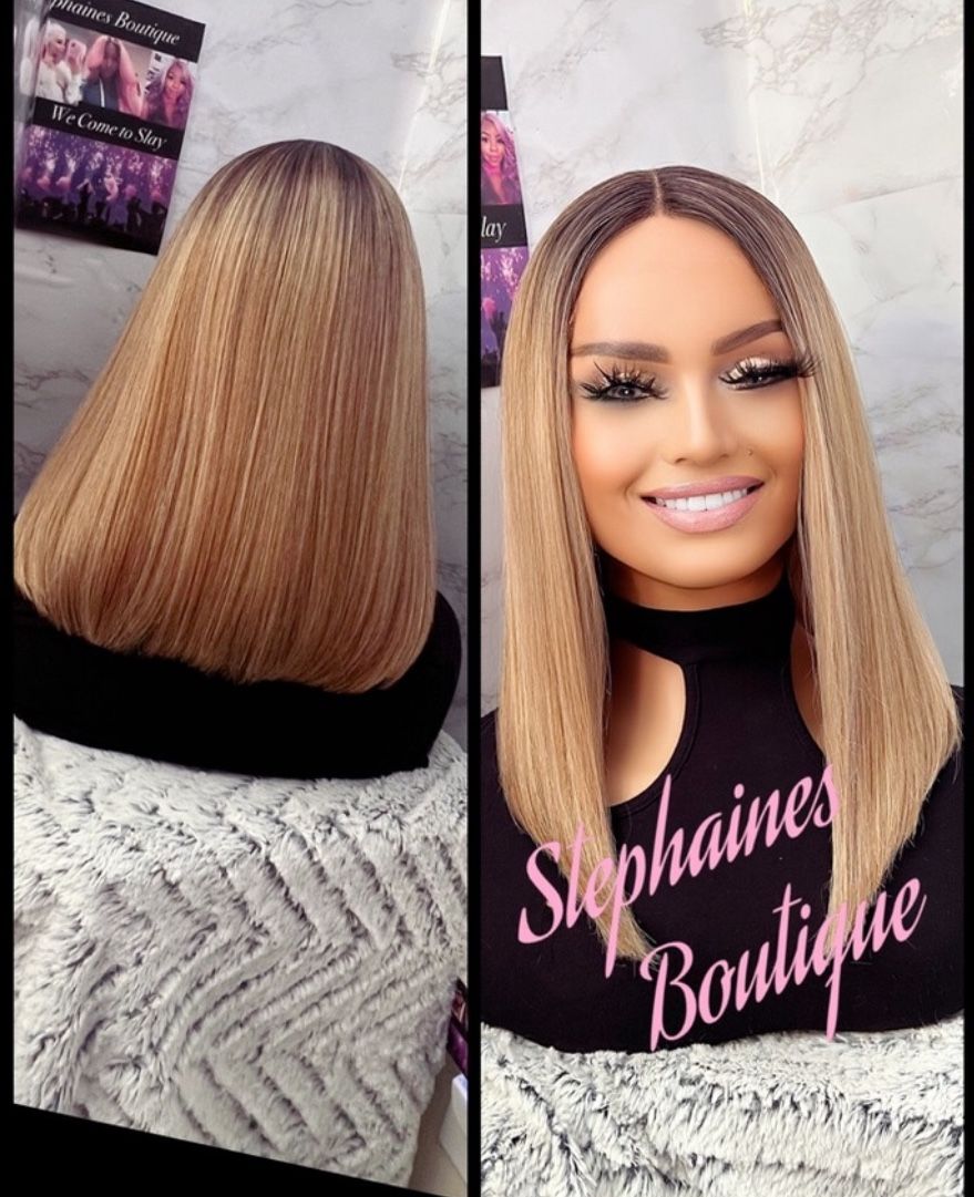 Human Hair Blended Lace Front Wig