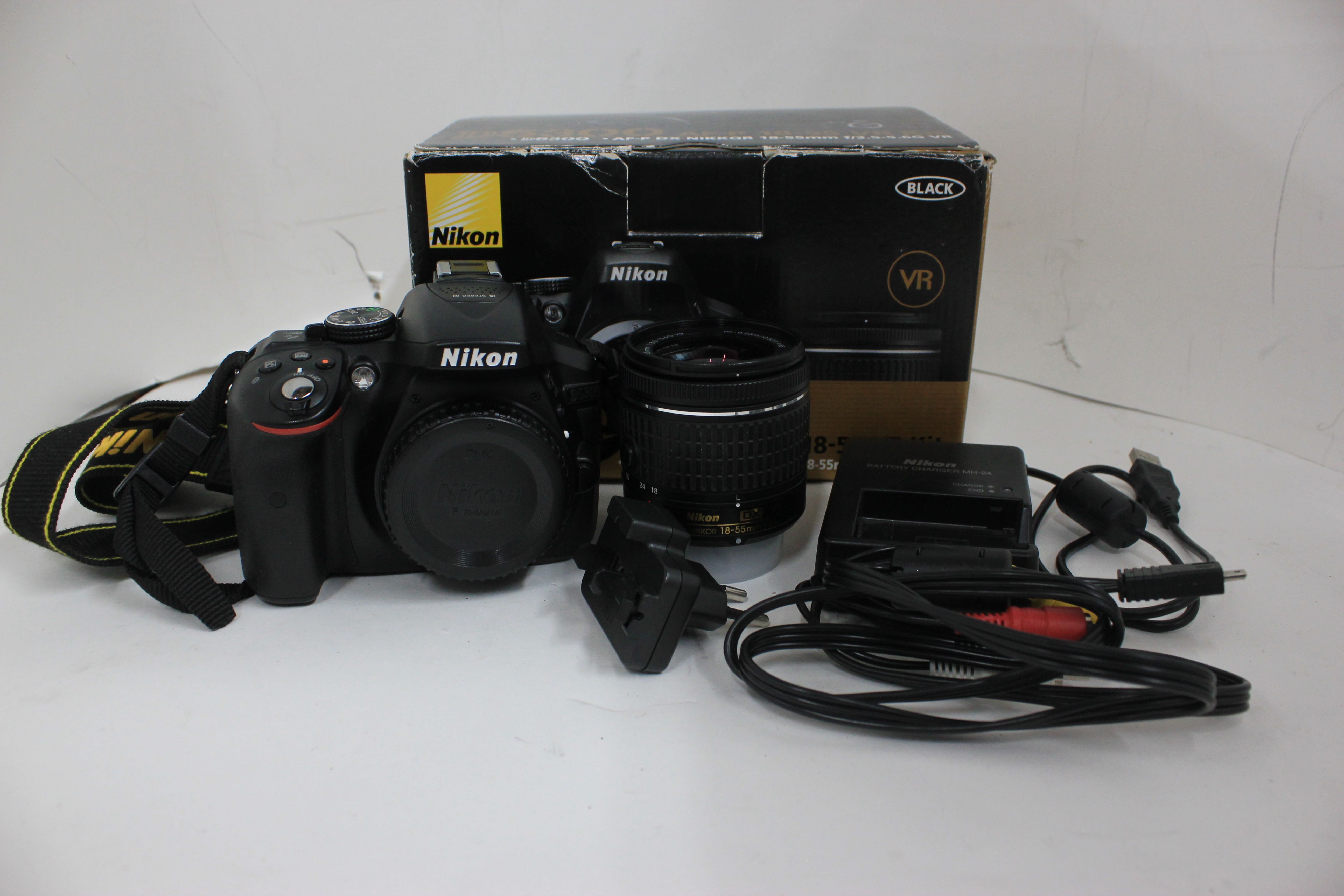 Nikon D5300 24.2 MP Digital SLR Camera Kit W/AF-P 18-55mm Lens