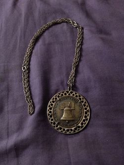 Liberty Bell 1(contact info removed) Bicentennial Pendant Necklace
