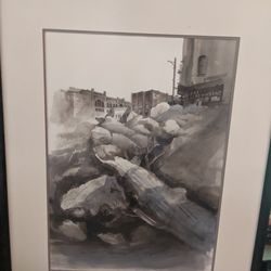 Port townsend watercolor painting