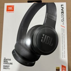 JBL Live 675NC Wireless True Adaptive Noise-Cancelling On-Ear Headphones
