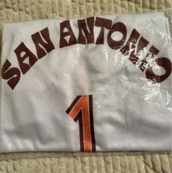 Wembanyama San Antonio #1 White Retro Jersey - New (L, XL)