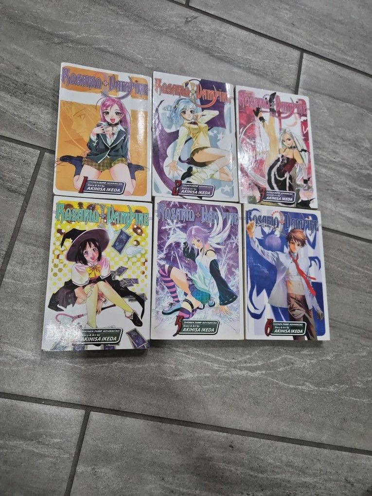 Rosario Vampire Manga 1-6