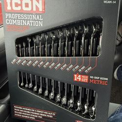 Icon  14 Piece Metric Wrench Set