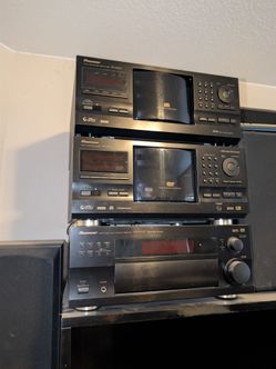 Early 2000's Pioneer CD DVD Player Receiver Stack and speakers