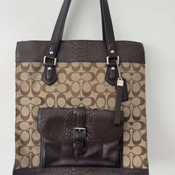 Coach Charlie Signature Python 