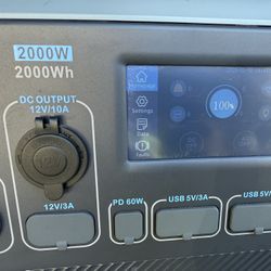 open box blue yeti power station 2000w