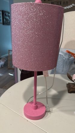 Pink Glitter Table Lamp