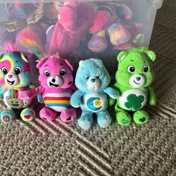 9” 4 PCs Care Bears Stuffed Animals $20for All Or $5 Each