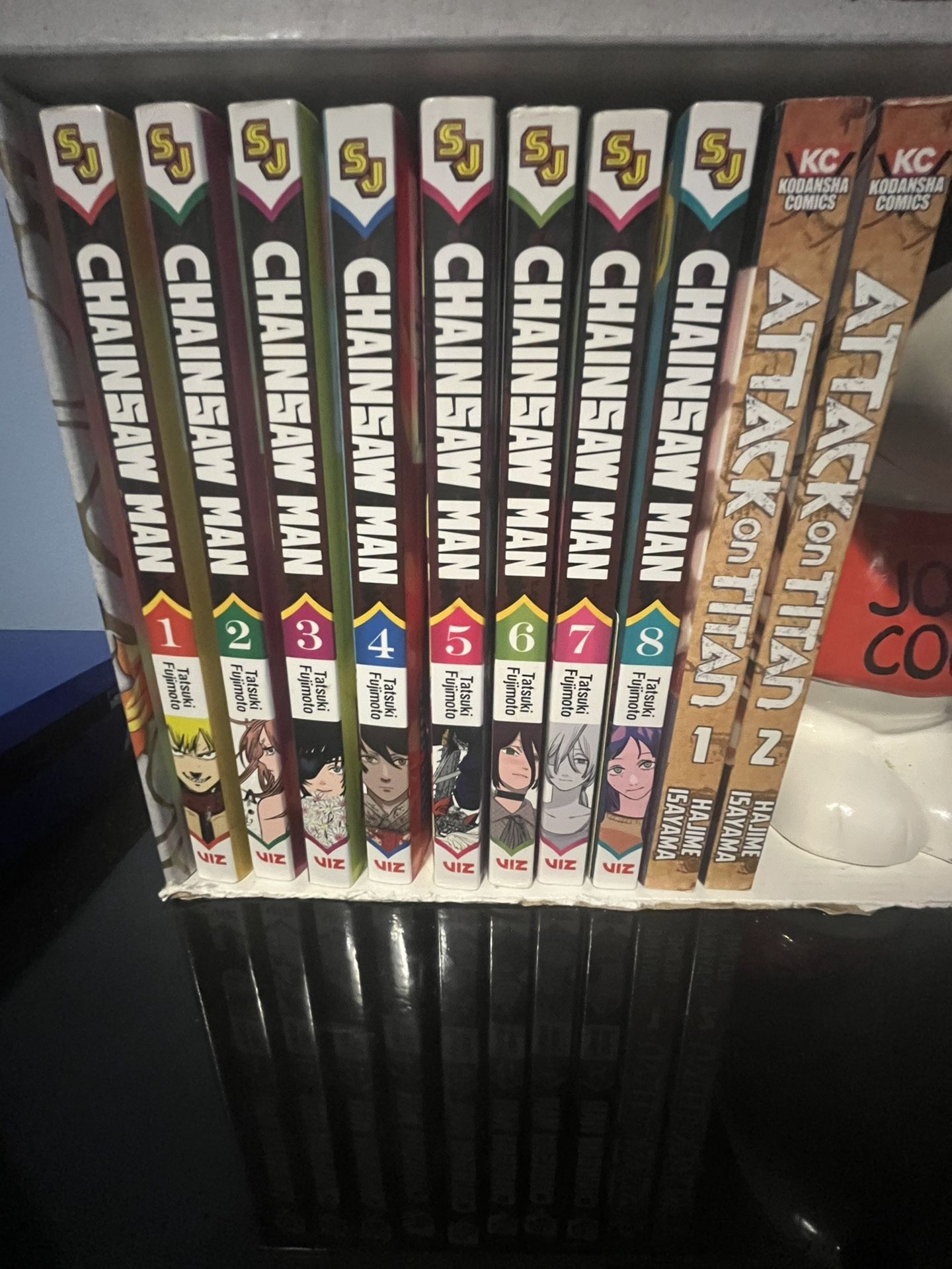 Chainsaw Man Manga And Attack On Titan