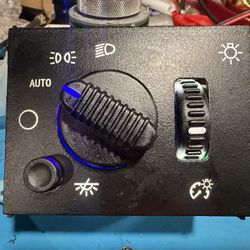 GM Headlight Switch With Blue Glow Knob