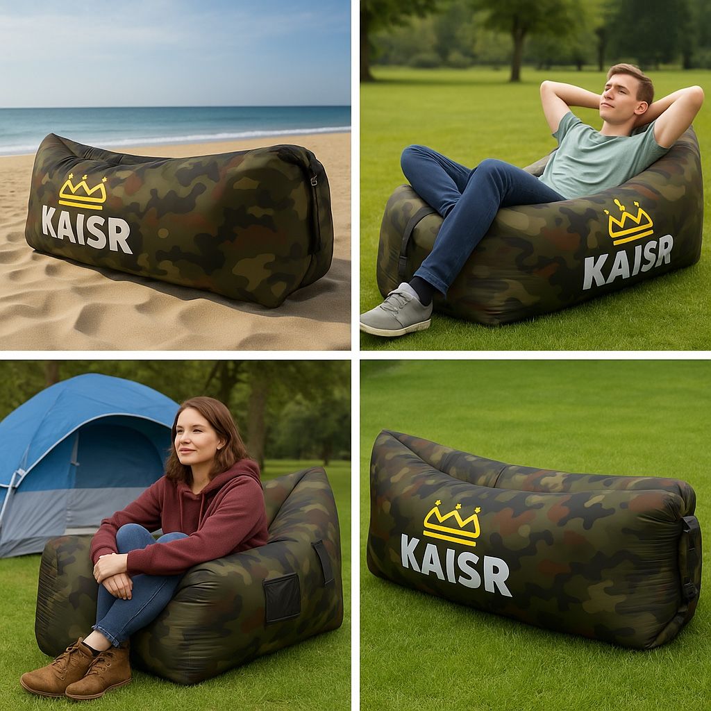 KAISR Original Inflatable Air Lounge – Camo (NEW with Tags)