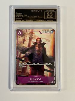 Shanks One Piece Promo Card CROWN 9.5 Gem Mint