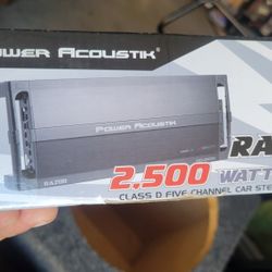 Power Acoustic 5 Channel 2500 Watts  New Nuevo 