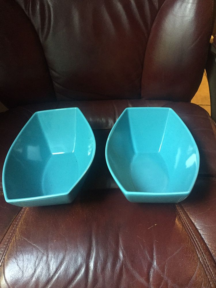 Two Rectangle Serving Bowls