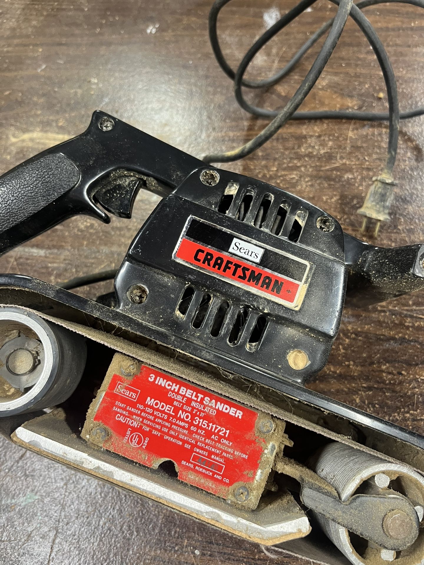 Craftsman 3" Belt Sander In Case