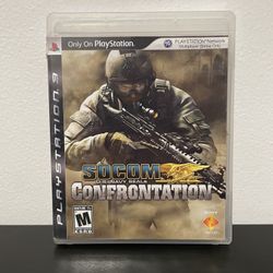 Socom US Navy Seals Confrontation PS3 PlayStation 3 Video Game CIB Retro 2008