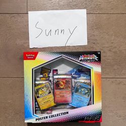 Pokemon TCG SV8.5 Prismatic Evolutions Poster Collection Box Factory Sealed Pokémon