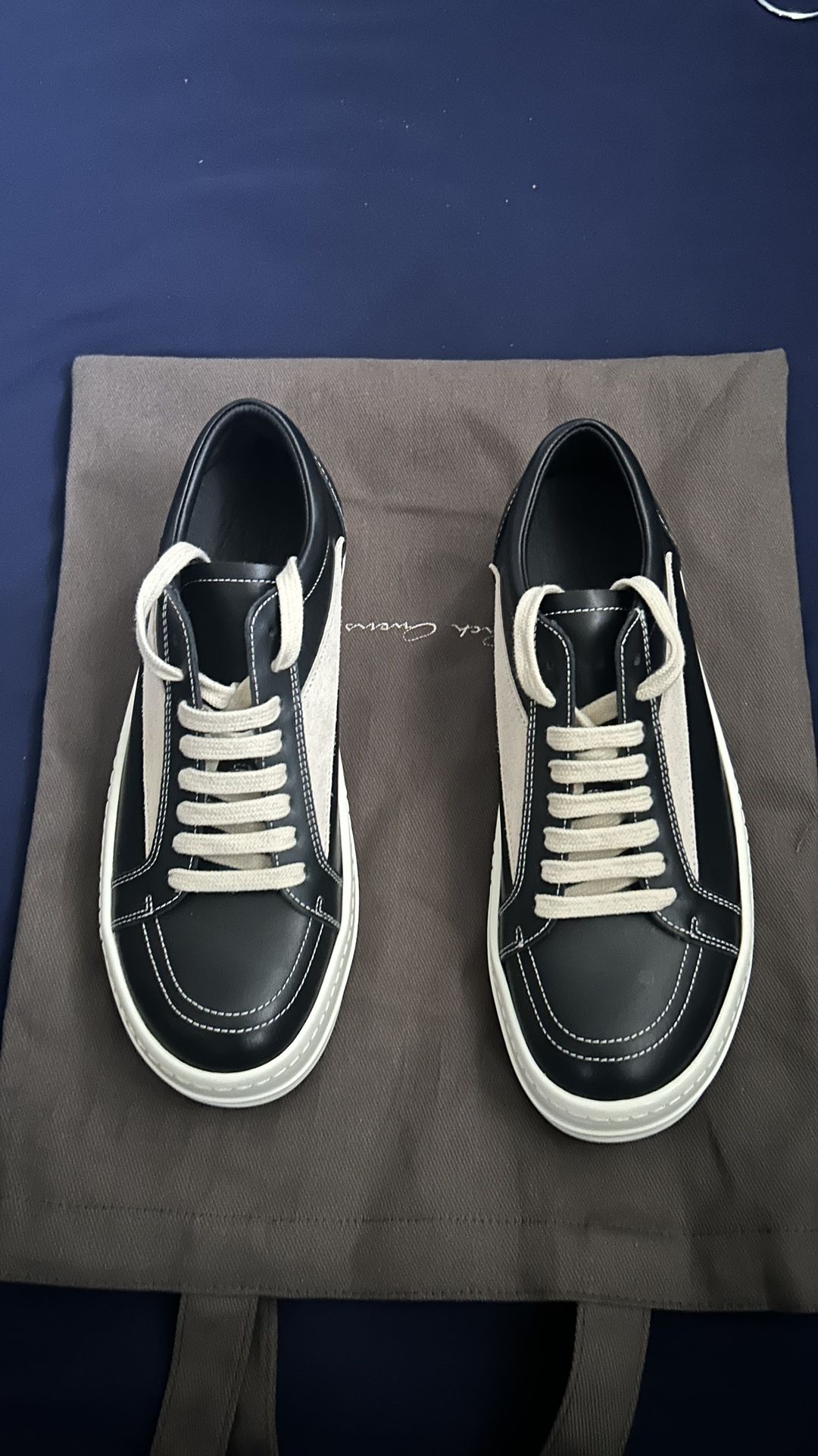 Rick Owens Low Top Leather Vans