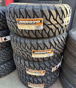 33x12.50r17 Arroyo MT 4 NEW TIRES INSTALLED AND BALANCED INCLUDED