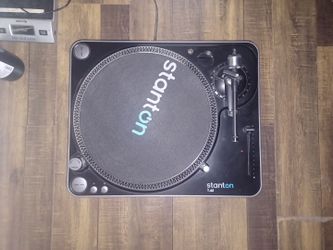Stanton T.62 DJ turntable w Stanton Cartridge and Shure M44-7 head (without needle)