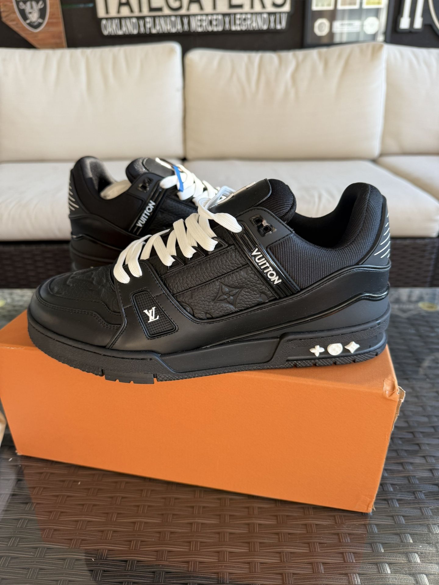 Lv Trainer New In Box Size 10 Matching Lv Crewneck Sweater