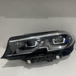 BMW 3 SERIES G20 PRE LCI OEM LEFT DRIVER LED HEADLIGHT HOUSING (NO MODULES) 2019-2022