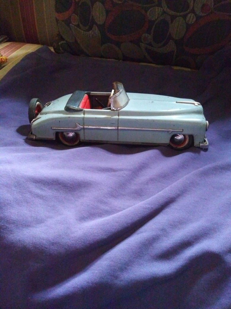 1950's Antique Pakard Windup Tin Car