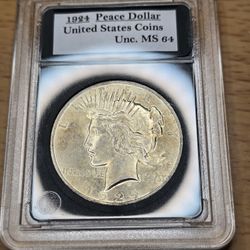 1924 Peace Dollar